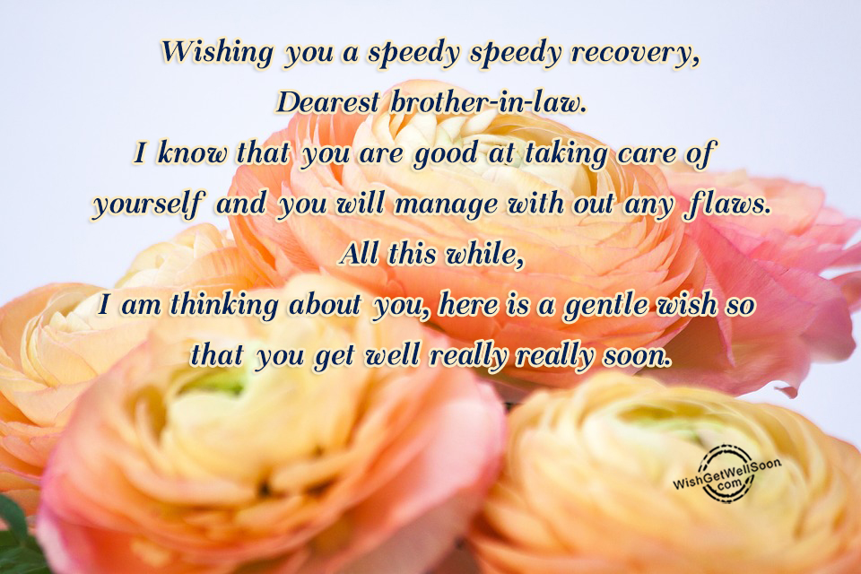 Wishing You A Speedy Speedy Recovery