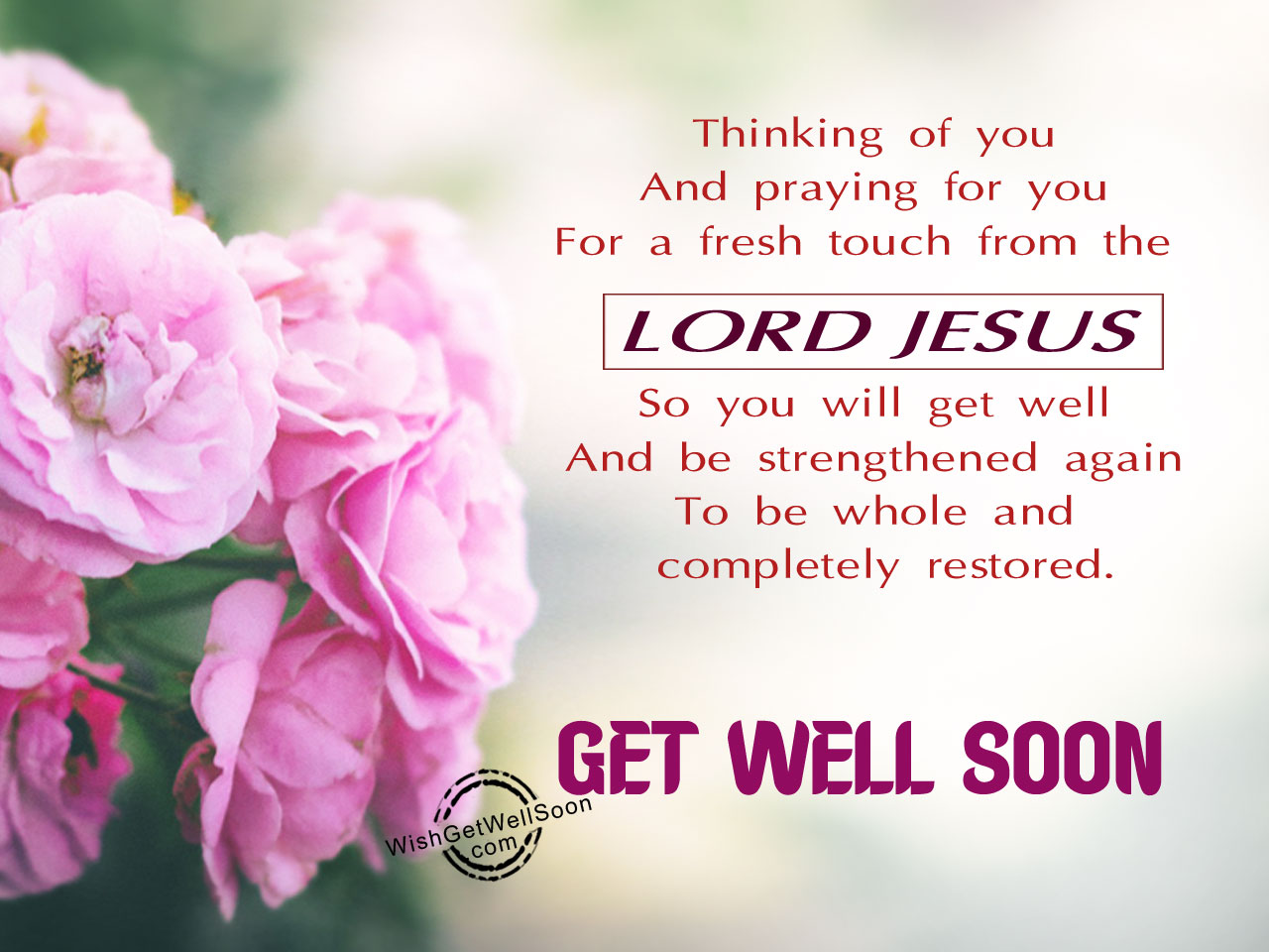 Religious Get Well Soon Messages